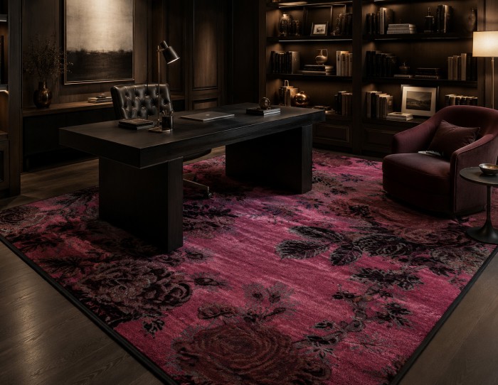 luxury handknotted silk blend rugs
